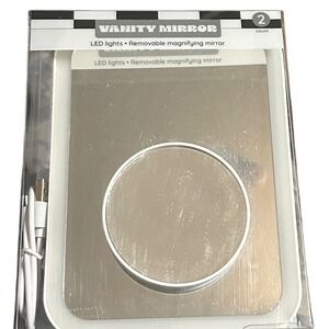 Gertex LED Vanity Mirror with Magnifying Mirror and USB‎ Power